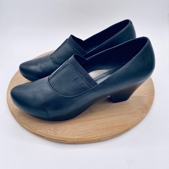 Dansko Shoes Womens 10 41 Black Leather Loafers Whimsygoth Fairy - Picture 5 of 11